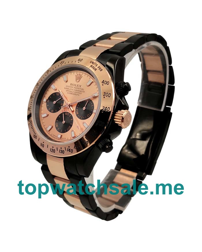 UK Champagne Dials Steel And Rose Gold Rolex Daytona 116505 Replica Watches