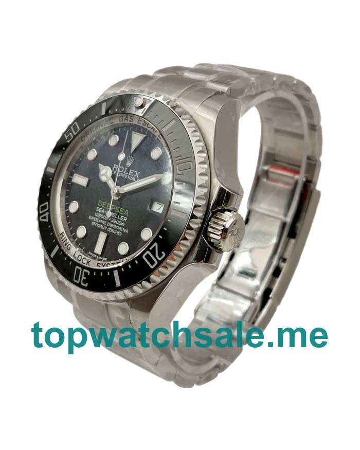 UK D-blue Dials Steel Rolex Sea-Dweller Deepsea 116660 V7 Replica Watches