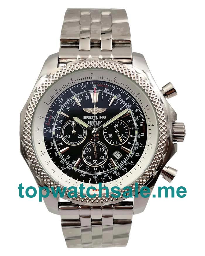 UK Black Dials Steel Breitling Bentley A25362 Replica Watches