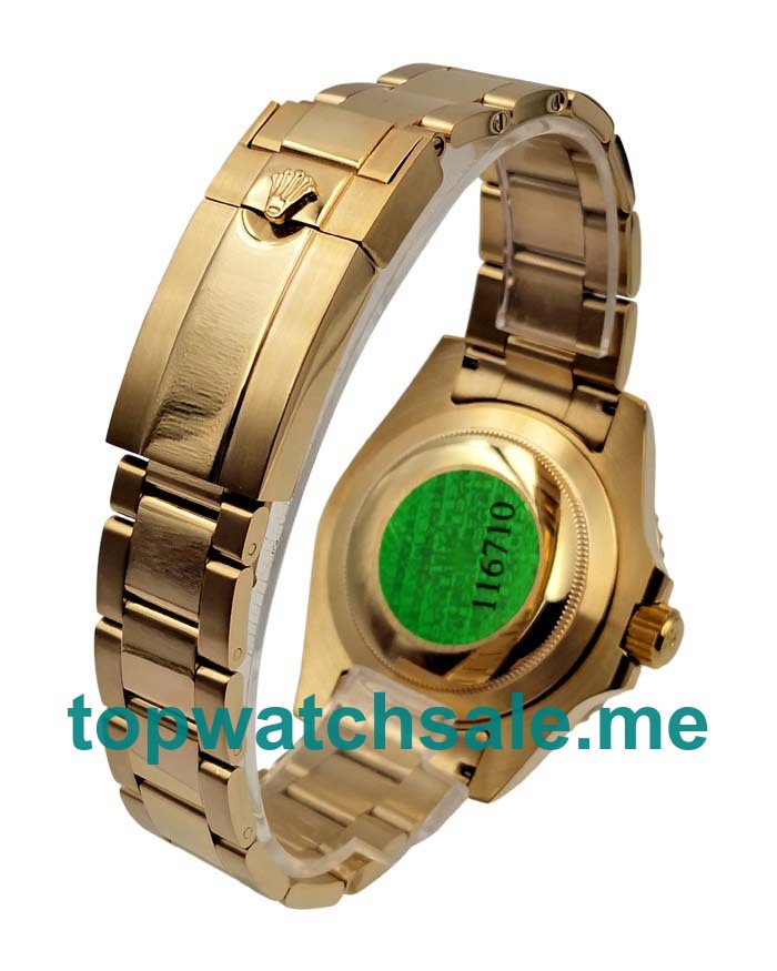 UK Black Dials Gold Rolex GMT-Master II 116718 Replica Watches