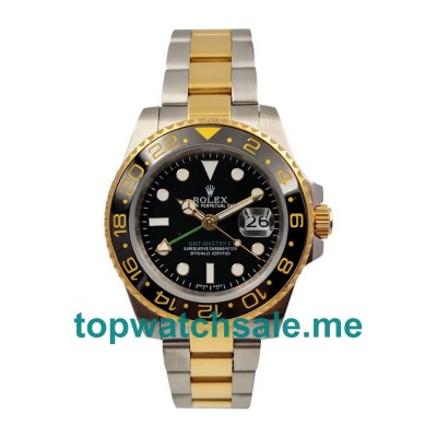 UK Black Dials Steel And Gold Rolex GMT-Master II 116713 LN Replica Watches