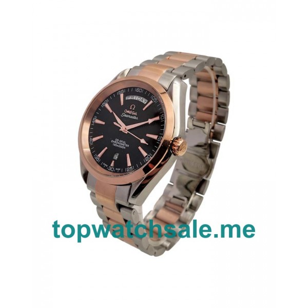UK Grey Dials Steel And Rose Gold Omega Seamaster Aqua Terra 150 M 231.20.42.22.06.001 Replica Watches