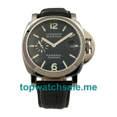 UK Black Dials Steel Panerai Luminor Marina PAM00104 Replica Watches