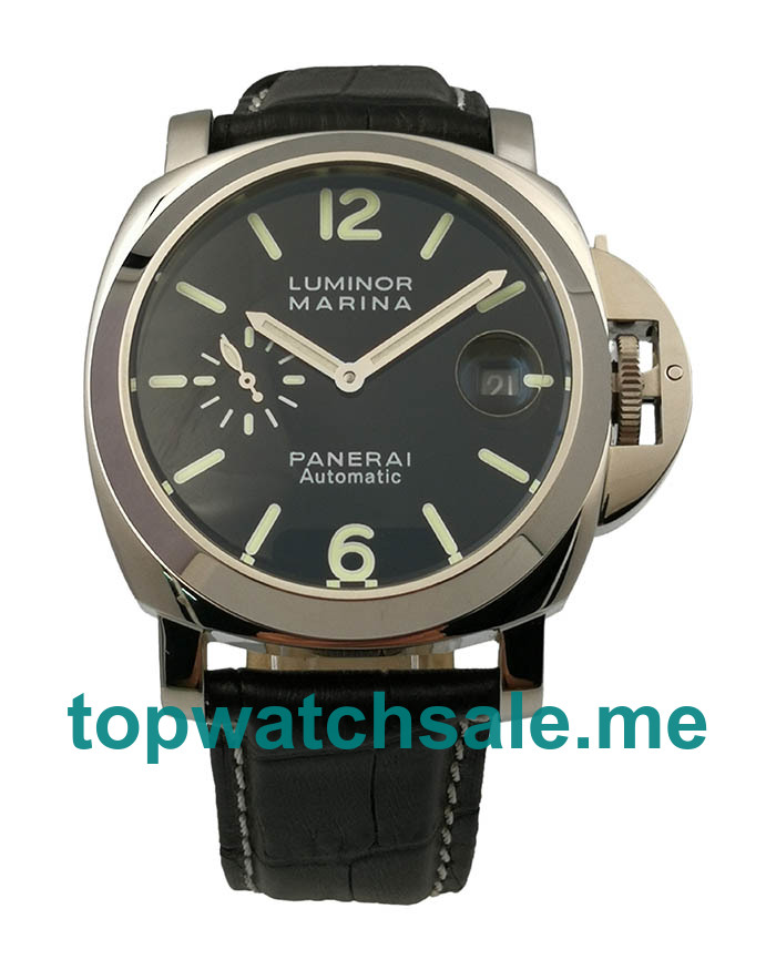 UK Black Dials Steel Panerai Luminor Marina PAM00104 Replica Watches