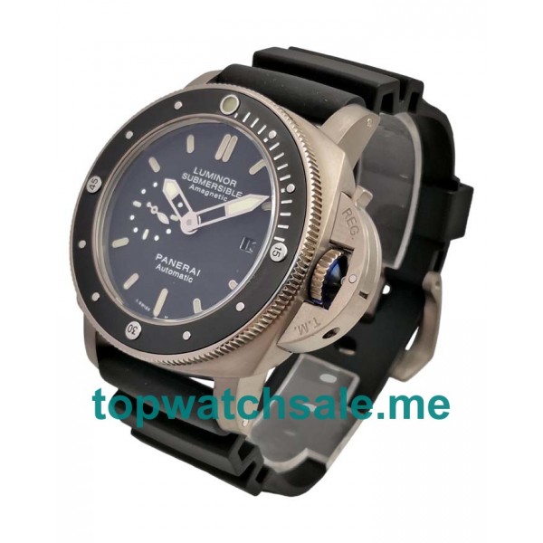 UK Black Dials Titanium Panerai Submersible PAM00389 Replica Watches