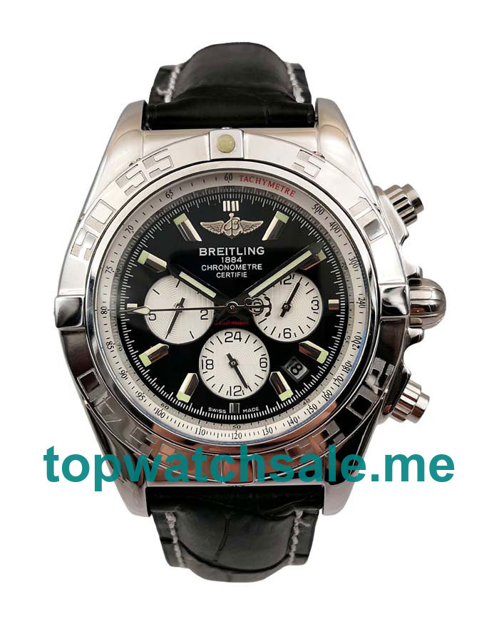 UK Black Dials Steel Breitling Chronomat AB011012 Replica Watches
