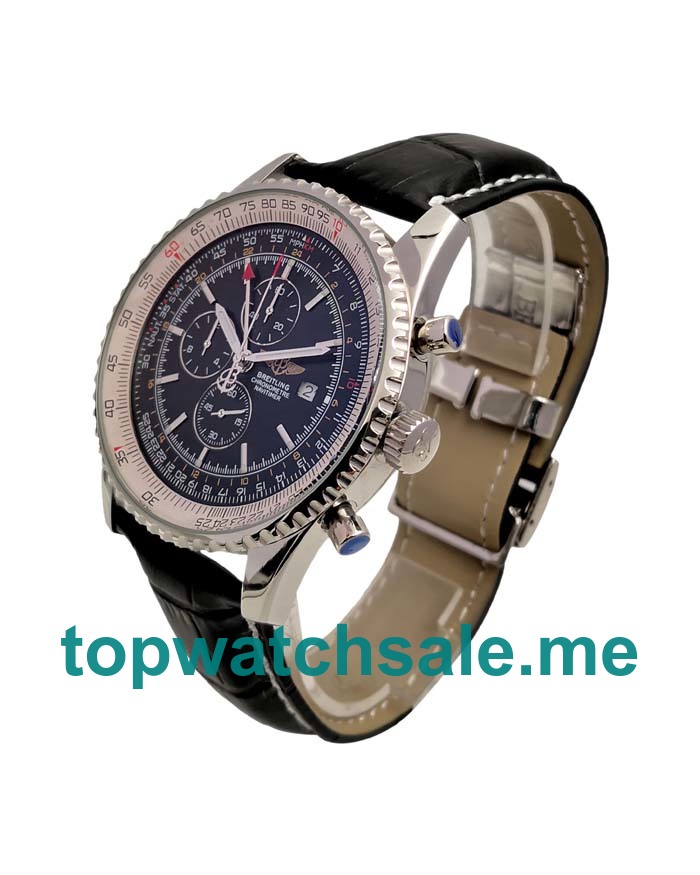 UK Black Dials Steel Breitling Navitimer World A24322 Replica Watches