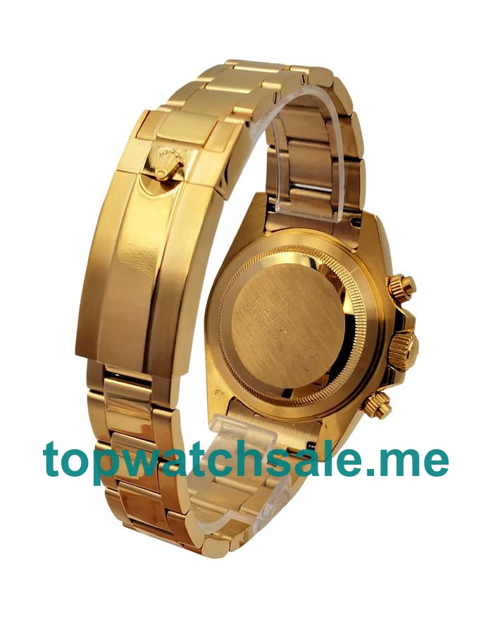 UK Black Dials Gold Rolex Daytona 116598 RBOW Replica Watches