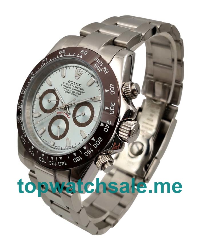 UK Ice-blue Dials Steel Rolex Daytona 116506 Replica Watches
