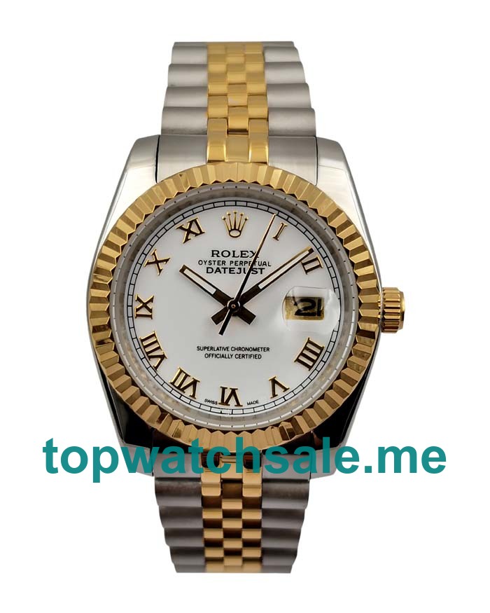UK White Dials Steel And Gold Rolex Datejust 116233 Replica Watches
