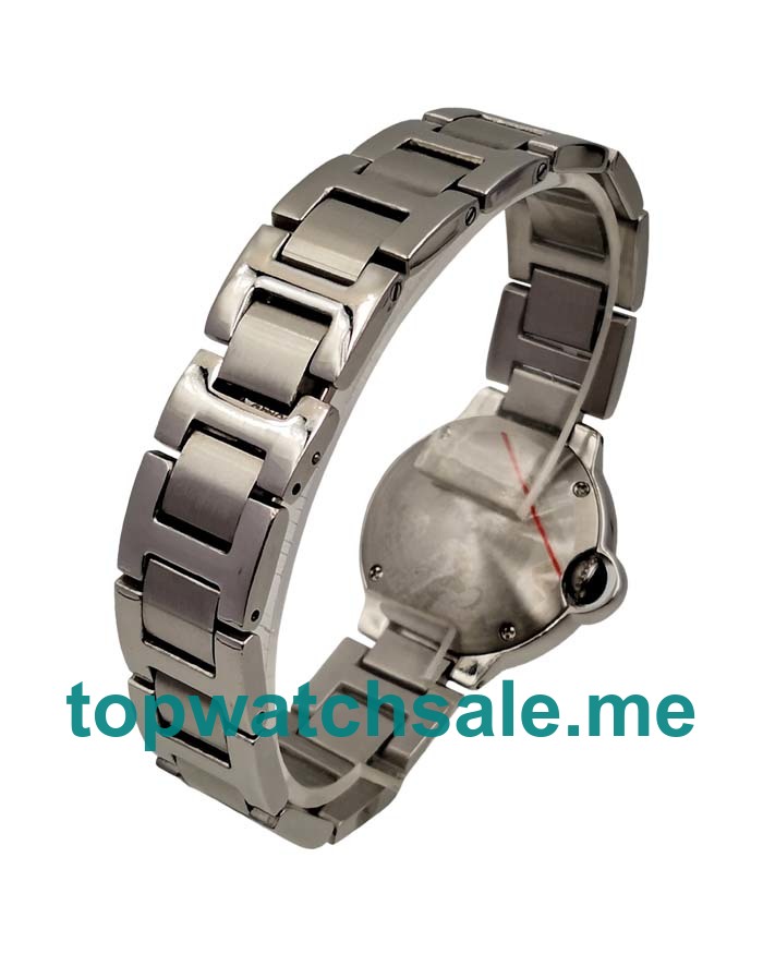 UK Silver Dials Steel Cartier Ballon Bleu WE902073 Replica Watches