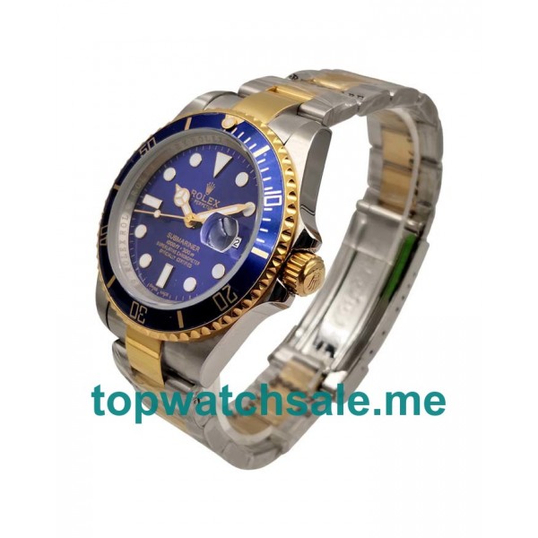 UK Blue Dials Steel And Gold Rolex Submariner 16613 Replica Watches