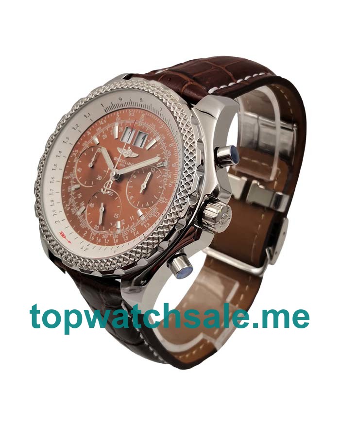 UK Brown Dials Steel Breitling Bentley 6.75 A44362 Replica Watches