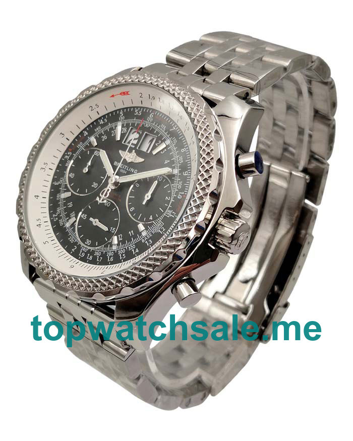 UK Black Dials Steel Breitling Bentley 6.75 A44362 Replica Watches