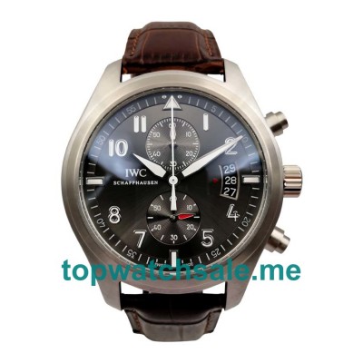UK Grey Dials Steel IWC Pilots Spitfire Chronograph IW387802 Replica Watches