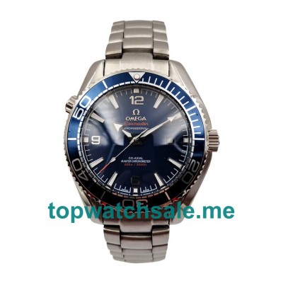 UK Blue Dials Titanium Omega Seamaster Planet Ocean 215.30.44.21.03.001 Replica Watches