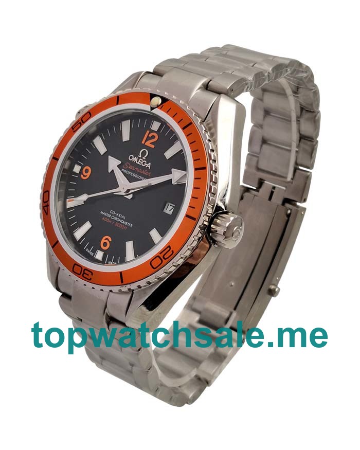 Orange Bezels Replica Omega Seamaster Planet Ocean 232.30.42.21.01.002 Black Dials Watches UK