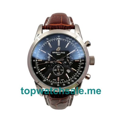 UK Black Dias Steel Breitling Transocean Chronograph AB015212 Replica Watches