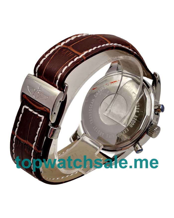 UK Black Dias Steel Breitling Transocean Chronograph AB015212 Replica Watches