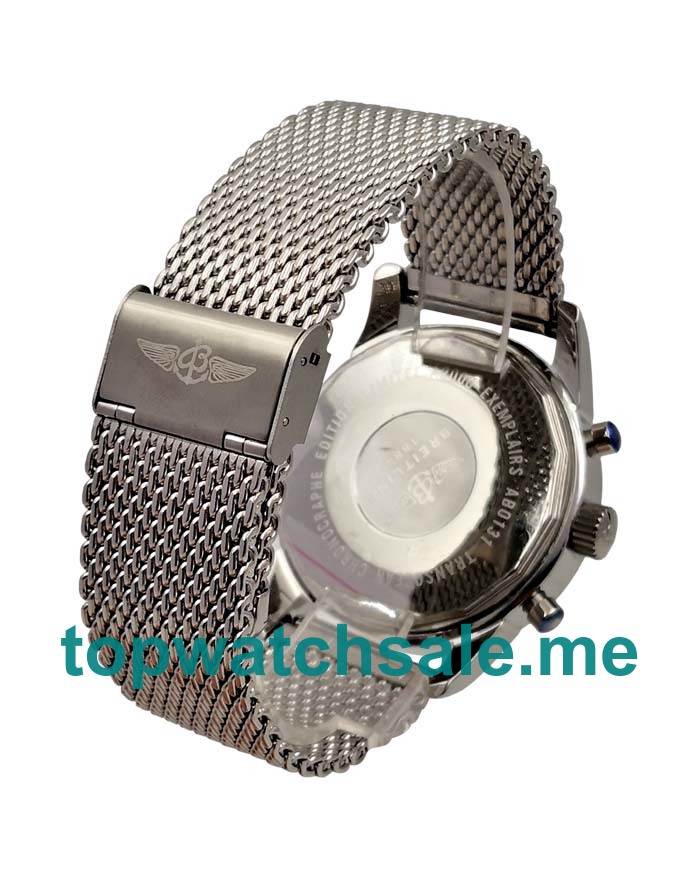 UK Black Dials Steel Breitling Transocean Chronograph AB0510U4 Replica Watches