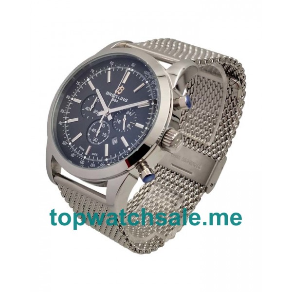 UK Black Dials Steel Breitling Transocean AB015212 Replica Watches