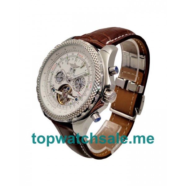 UK White Dials Steel Breitling Bentley Mulliner Tourbillon 170308 Replica Watches