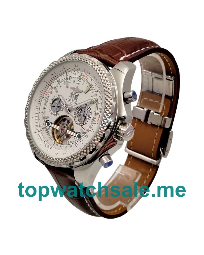 UK White Dials Steel Breitling Bentley Mulliner Tourbillon 170308 Replica Watches