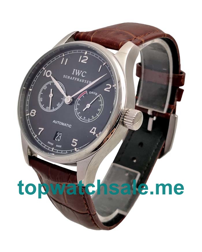 UK Black Dials Steel IWC Portugieser IW500703 Replica Watches