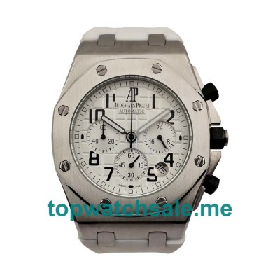 White Dials Fake Audemars Piguet Royal Oak Offshore 26283ST.OO.D010CA.01 Watches UK With Arabic Numerals