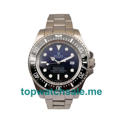 UK Black And Blue Dials Steel Rolex Sea-Dweller Deepsea 116660 Replica Watches