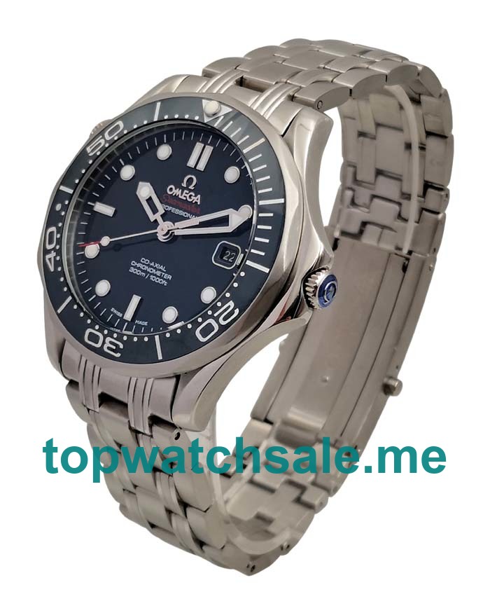 UK Blue Dials Steel Omega Seamaster 300 M 212.30.41.20.03.001 Replica Watches