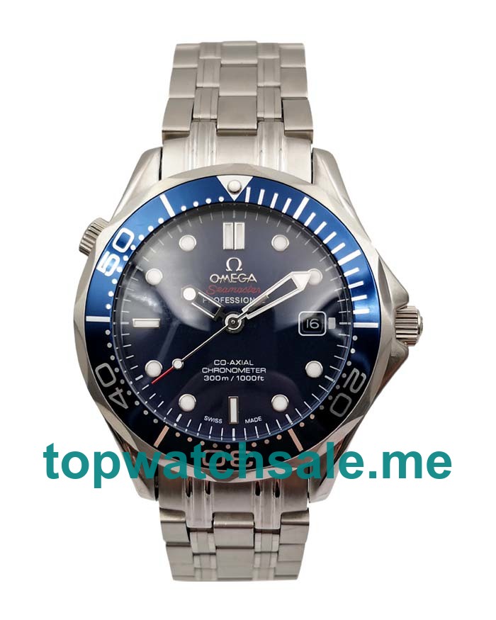Blue Dials Fake Omega Seamaster 212.30.41.20.03.001 Watches UK For Men