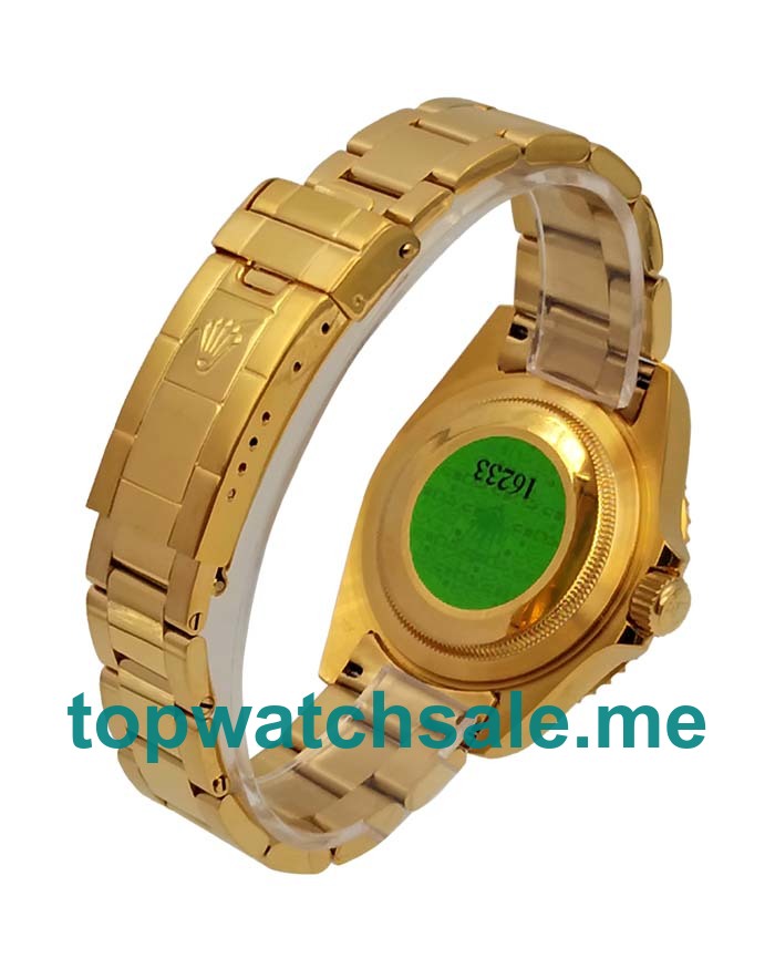 UK Blue Dials Gold Rolex Submariner 116618 LB Replica Watches