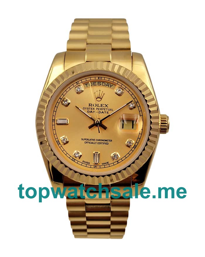 UK Gold Replica Rolex Day-Date 118238 Automatic Watches