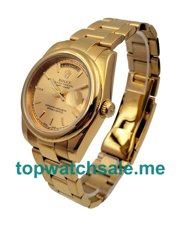 Champagne Dials Fake Rolex Day Date 118238 Watches UK For Sale