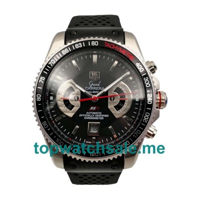 UK Black Dials Steel And Titanium TAG Heuer Grand Carrera CAV511C.FT6016 Replica Watches