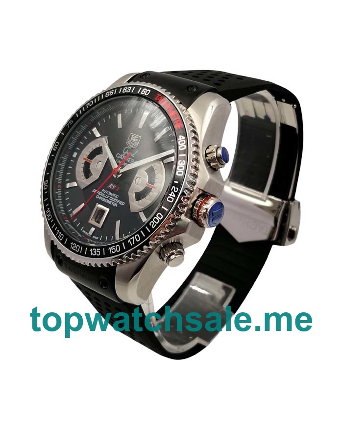 UK Black Dials Steel And Titanium TAG Heuer Grand Carrera CAV511C.FT6016 Replica Watches