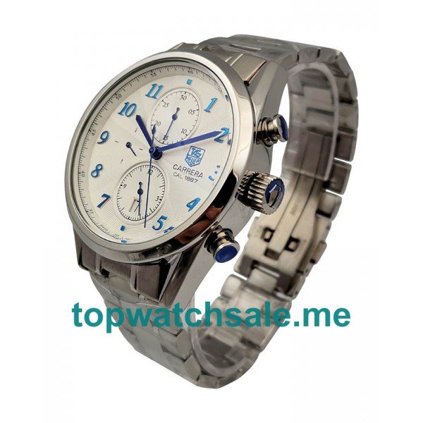 UK Silver Dials Steel TAG Heuer Carrera CAS2111.BA0730 Replica Watches