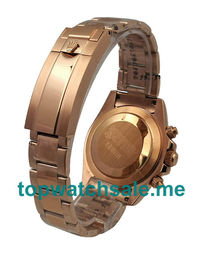 UK Rose Dials Rose Gold Rolex Daytona 116505 Replica Watches