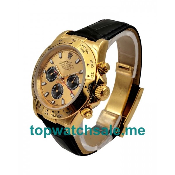 UK Champagne Dials Gold Rolex Daytona 116518 Replica Watches