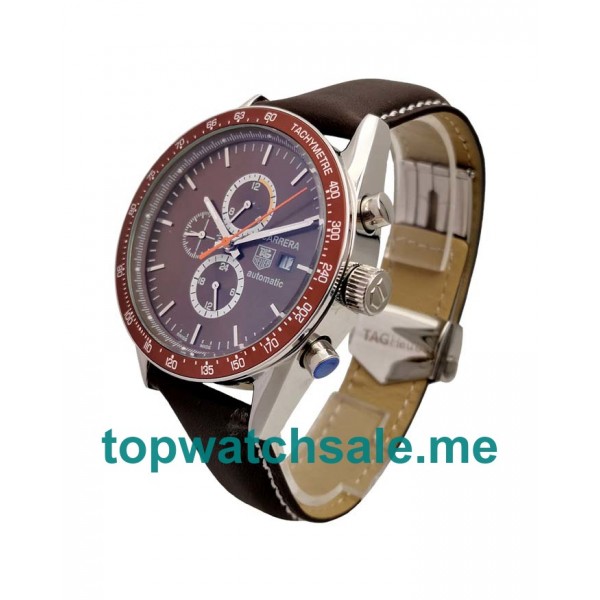 UK Brown Dials Steel TAG Heuer Carrera CV2013.FC6234 Replica Watches