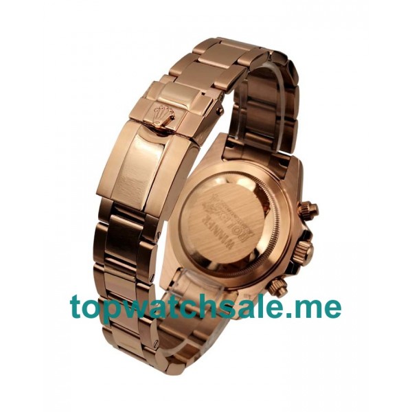 UK 18CT Everose Gold Rolex Daytona 116505 Replica Watches For Men