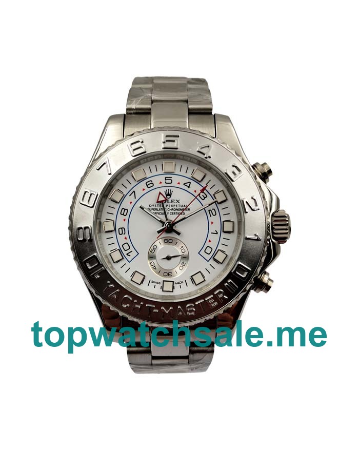 UK White Dials White Gold Rolex Yacht-Master II 116689 Replica Watches