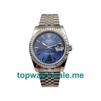 UK Blue Dials Steel And White Gold Rolex Datejust 126234 Replica Watches