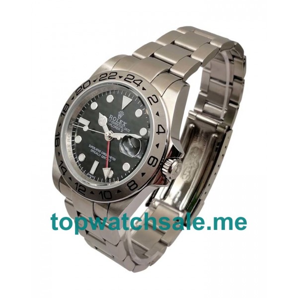 UK Black Dials Steel Rolex Explorer II 16570 Replica Watches