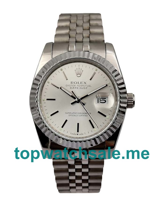 UK Silver Dials Replica Rolex Datejust 1603 Automatic Watches