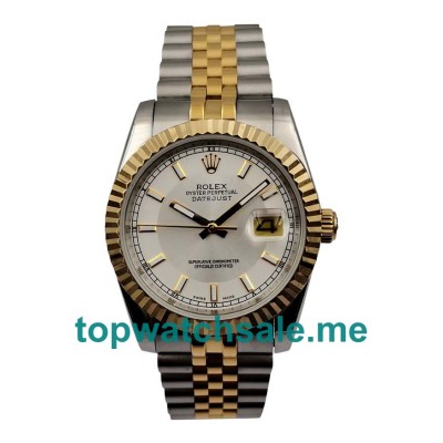 UK Silver Dials Steel And Gold Rolex Datejust 116233 Replica Watches