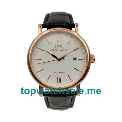 Black Straps IWC Portofino IW356504 Replica Watches UK Online Sale