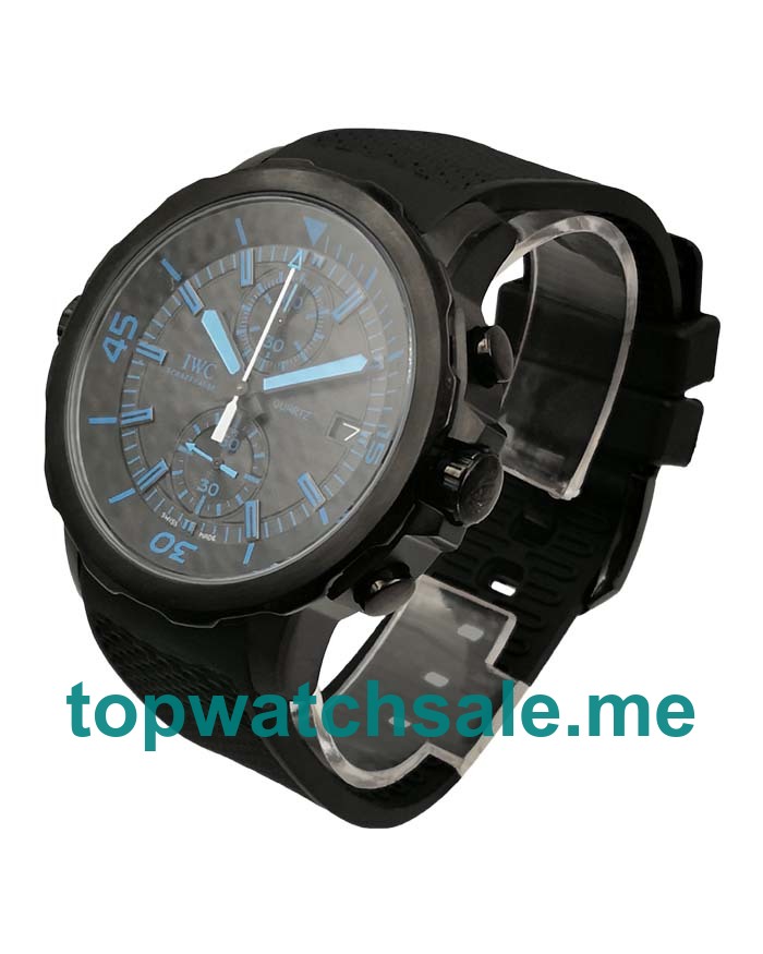 UK Black Dials Black Steel IWC Aquatimer IW379504 Replica Watches