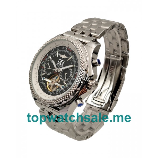 UK Black Dials Steel Breitling Bentley Mulliner Tourbillon 170809 Replica Watches